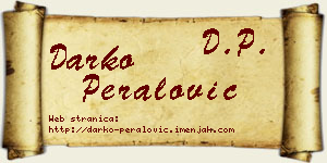 Darko Peralović vizit kartica